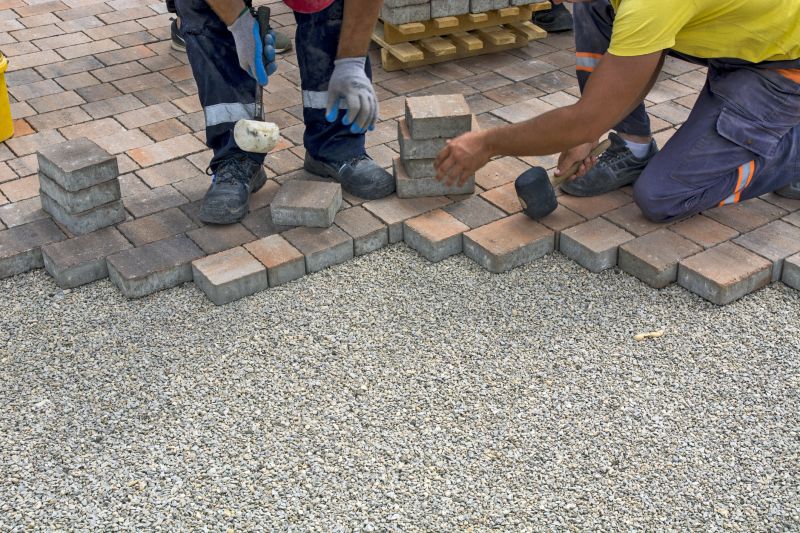 Sidewalk Pavers Installation